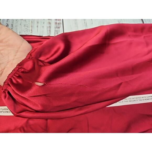 Leena For Mac Duggal Red Wine 100% Polyester Evening Dress. MSRP: $398 See Desc. - Picture 11 of 11